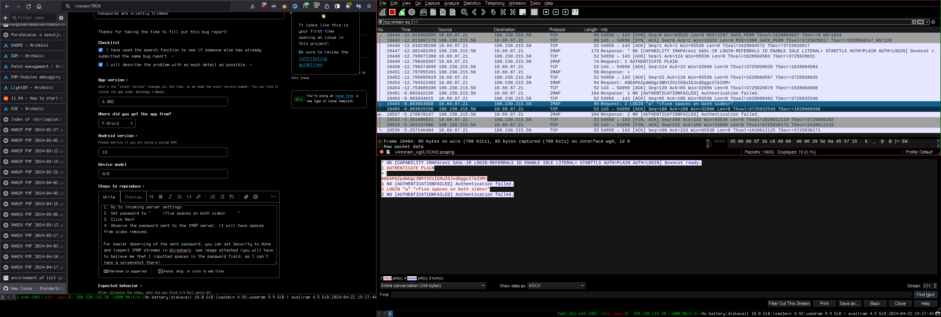 wireshark screenshot